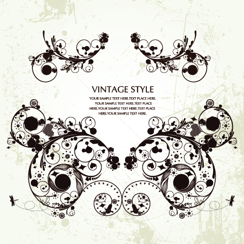 free vector Gorgeous retro patterns vector